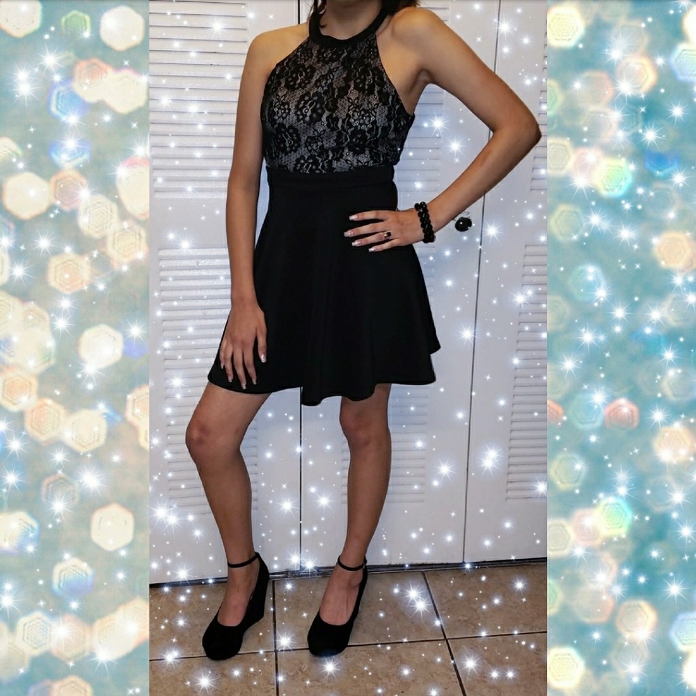 💗Black Lace Dress💗